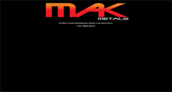 Desktop Screenshot of mak-metal.com