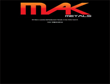 Tablet Screenshot of mak-metal.com